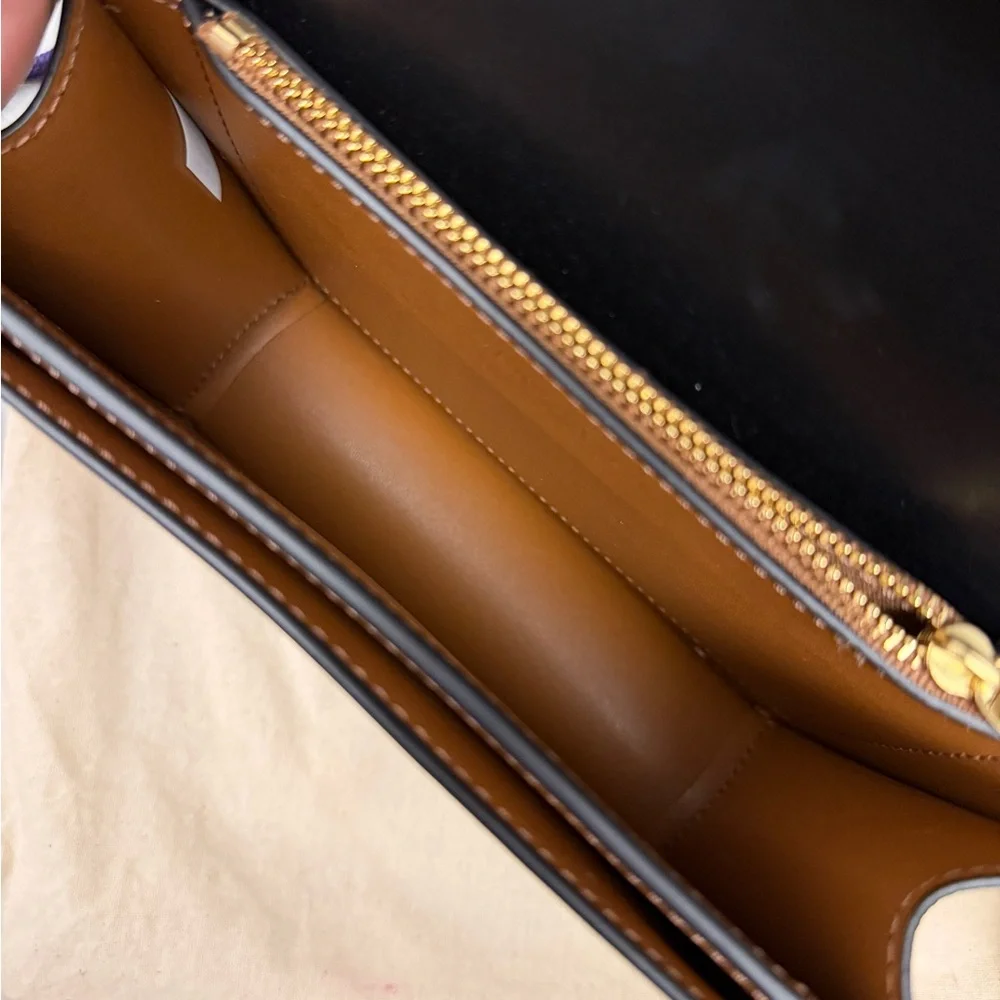 Tory Burch Black and Gold Crossbody Bag - Picture 5 of 12